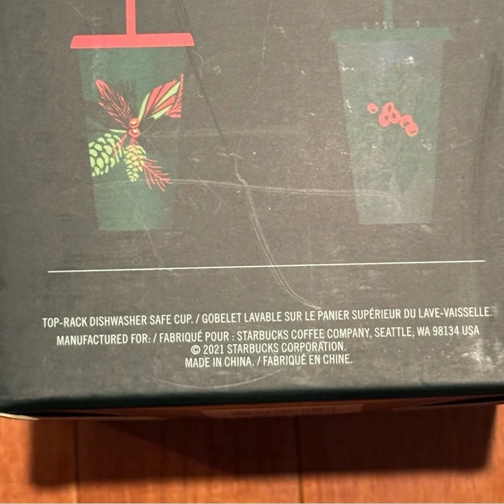 Starbucks 5-pack Reusable Cold Venti 24oz Cups With Lids & Straws Holiday 2021